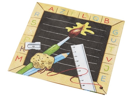 Servietten 123 abc - 123, einschulung