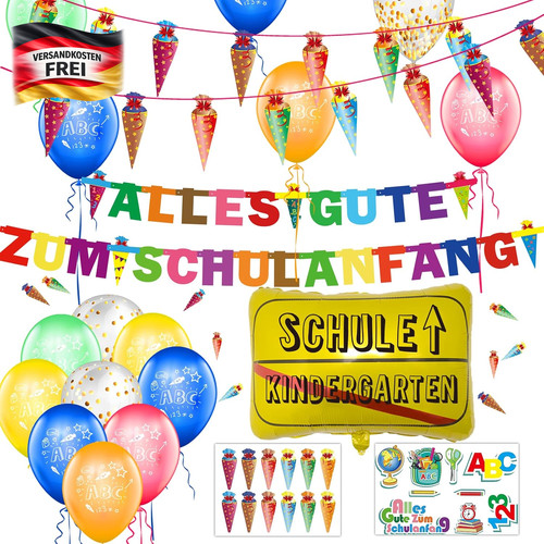 Schulanfang deko set für - set,