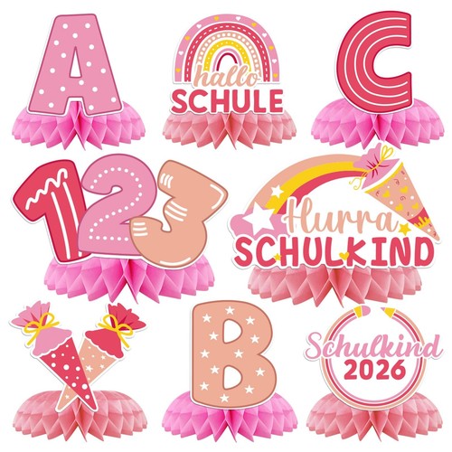 Einschulungsdeko stück rosa - einschulungsdeko,