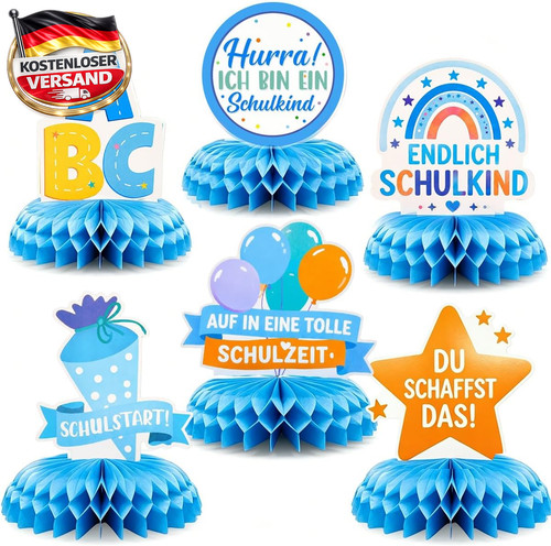 Tischdeko einschulung set - tischdeko,